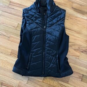 White House Black Market Quilted Black Vest
